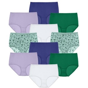 Comfort Choice Full Coverage Nylon Brief 10-Pack - 1 of 4