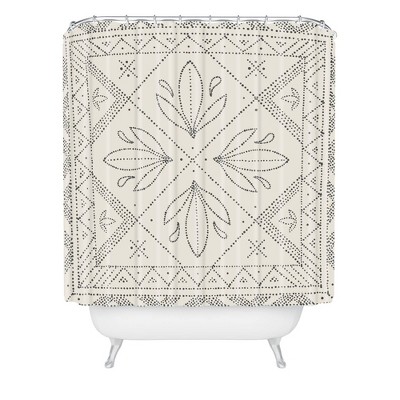 Iveta Abolina Janelle Shower Curtain Cream - Deny Designs