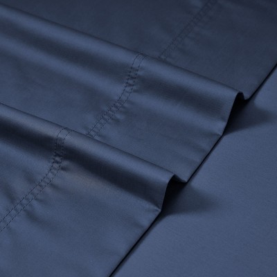 Royal Navy Blue Cotton Deep Pocket California King Sheet Set