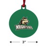 Wright State Primary Logo Aluminum Holiday Christmas Tree Ornament - 3 of 4
