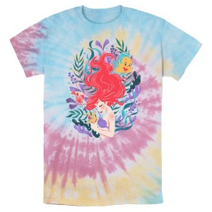 Men's The Little Mermaid Artistic Underwater Ariel T-Shirt - 1 of 4