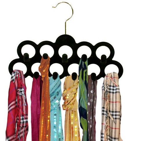 10 Pcs Wardrobe Hanger Clothes, Rectangular Scarf Hangers