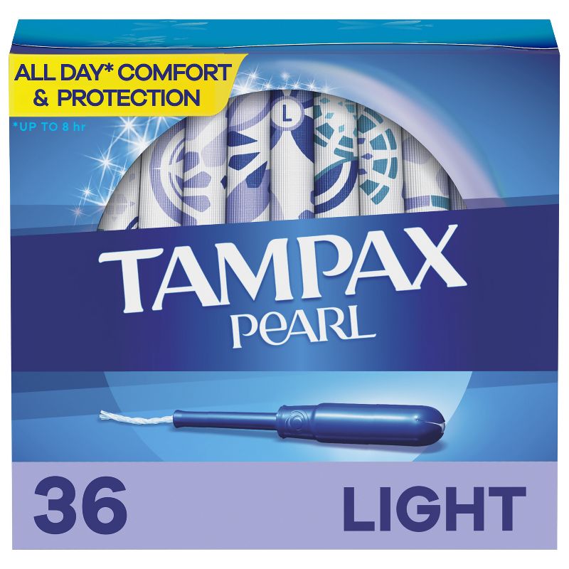 Tampax Pearl Lite Absorbency Tampons, 1 of 12