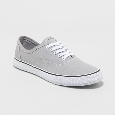 gray canvas sneakers