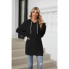 Coolmee Women's Hoodies Pullover Sweaters Long Sleeve Shirts Sweatshirts Loose Casual Tops - 4 of 4