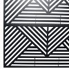 CAVINAS Patio Decorative Screens Metal Fence Privacy Screen with Striped Triangle Pattern for Outside and Garden, 76" H×48" W - 4 of 4
