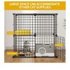 2-Tier Large Cat Cage Indoor And Outdoor Pet Cage,Versatile DIY Pet Playpen With Removable Metal Wiring, Kitten House With Stairs - 2 of 4