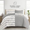 Chevron & Polka Dots Pattern Premium  3PC Duvet Cover & Shams Set, Ultra Soft, Easy Care - Becky Cameron - 3 of 4