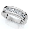 Pompeii3 Men's 5/8Ct Diamond 6-Stone Polished Wedding Ring Lab Created 10k Gold - 2 of 4