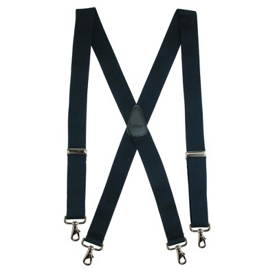 Ctm Men's Elastic Solid Color X-back Suspender With Swivel Hook Ends ...