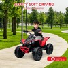 Kids ATV 4 Wheeler, 12V Ride on Toy Car,Quad Electric Vehicles with Remote Control, LED Lights, Spring Suspension,Music - 2 of 4