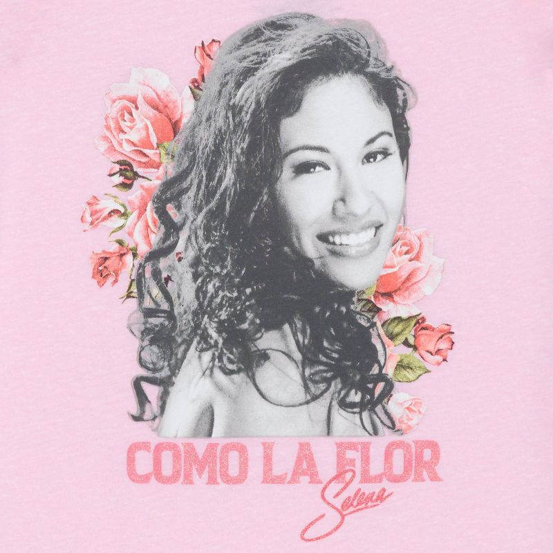 Girls&#39; Selena Short Sleeve Graphic T-Shirt - Pink, 3 of 4