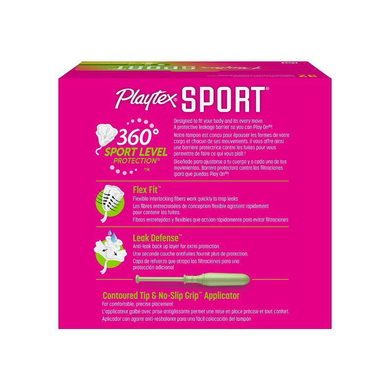 Playtex Sport Plastic Tampons Unscented Multipack 16 Super &#38; 16 Super Plus - 32ct, 3 of 10