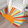 Area Rug, Machine Washable Colorful Area, Non Slip Rug for Living Room, Indoor Non-Slip Carpet, Modern Minimalist Front Door Mat, Sun Accent Rug - 2 of 4