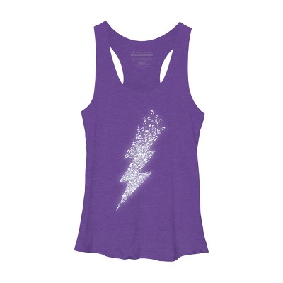 Women's Design By Humans Electro Music By radiomode Racerback Tank Top