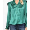 Women's Fold Over Puff Sleeve Blouse - Fate - 2 of 2