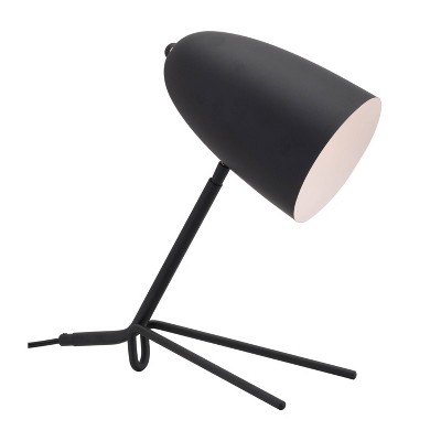 15" Modern Table Lamp (Includes Light Bulb) Matte Black - ZM Home