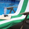 Cabana Striped Cotton Standard Size Towel/ Chaise Lounge Chair Cover Set by Blue Nile Mills - 4 of 4