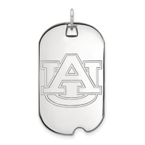 Black Bow Jewelry 14k White Gold Auburn Tigers NCAA Large Pendant - 1 of 3