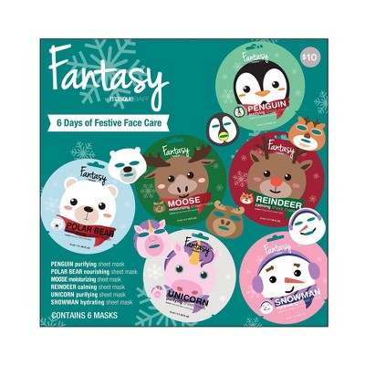 Fantasy by Masque Bar Animalz Face Mask Gift Set - 6pc