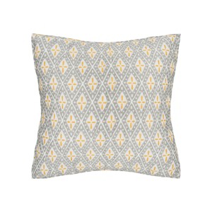 carol & frank 26" x 26" Liam Ochre Cotton Euro Sham - Machine Washable - 1 of 4