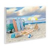 Stupell Industries Summer Beach Scene Retro Van Surfboards Dogs Playing, 13" x 19" - 3 of 4