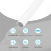 Unique Bargains High Impact Water Plumb Cable Sleeve PVC Rigid Round Pipes 20" Length - 3 of 4