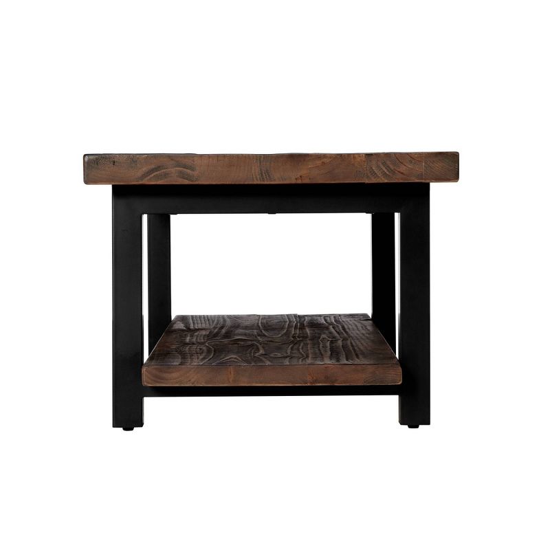 42" Pomona Wide Coffee Table Reclaimed Wood Rustic Natural - Alaterre Furniture, 5 of 10