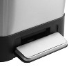 13 Gallon Step-Open Dual Trash and Recycling Bin with Soft-Close Lid, Minimalistic for Home, Kitchen, Laundry Room, Office, Without Inner Bucket - 4 of 4