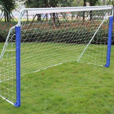 DSVIMOY Soccer Goal, Outdoor Indoor Training Games, Steel Pipe Goal with Carry Bag for Backyard, White, 94.49"*59.06"*35.43"