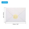 Unique Bargains Shimmer V Flap Glue Sealing DIY Projects Greeting Card Envelopes 100 Pcs - 2 of 4