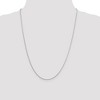 Black Bow Jewelry 1.25mm Sterling Silver Diamond Cut Solid Round Spiga Chain Necklace - 2 of 4