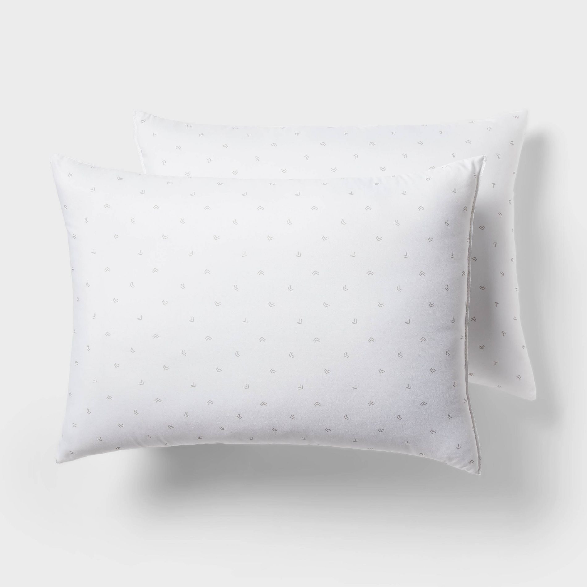 Standard/Queen Medium/Firm Machine Washable Plush Pillow White - Room Essentials™