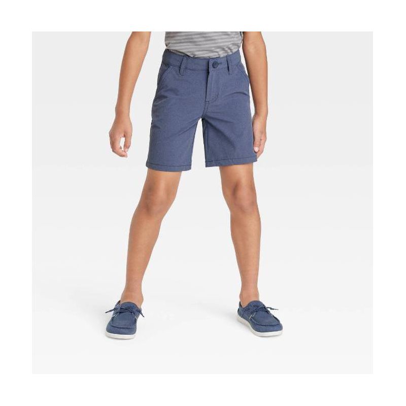 Boys' Quick Dry Flat Front 'At the Knee' Chino Shorts - Cat & Jack™, 1 of 4
