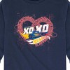 Boys' - Hot Wheels - XOXO Heart Long Sleeve Graphic T-Shirt - 2 of 4