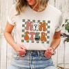 Simply Sage Market Women's Checkered Momster Ghost Short Sleeve Graphic Tee - 2 of 4