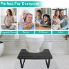 NewHome"Wooden Metal Potty Stool for Adults & Children, 6.69in Height, Anti-Slip, Rustproof, Black"Black - 3 of 4