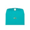 JAM Paper 6 x 9 Open End Catalog Colored Envelopes with Clasp Closure Sea Blue Recycled 25/Pack - 4 of 4