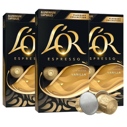 L'OR Barista System Coffee and Espresso Machine with 30 Vanilla Coffee, 30  Flavored Espresso Pods