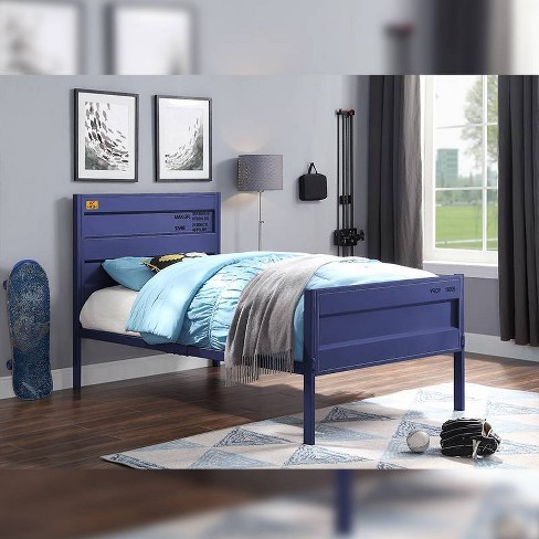 Navy blue 2024 twin bed