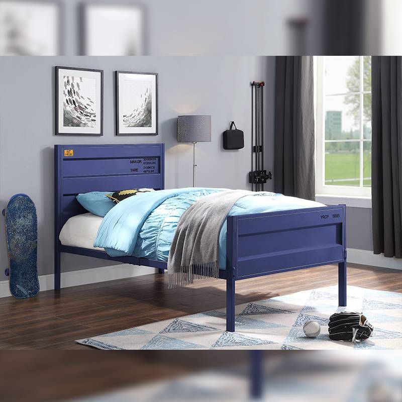 Cargo 79&#34; Twin Bed Blue - Acme Furniture, 1 of 7