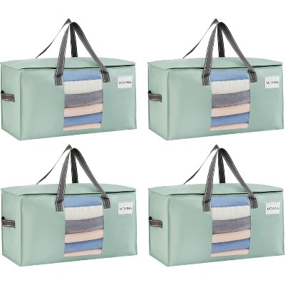 4/6/8 Pack Moving Bags, Comforter and Blanket Storage Bags for Closet, Moving Boxes, Boxes with Lids Alternative