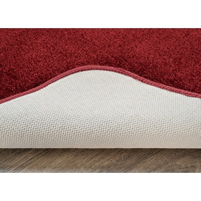 Chili Pepper Red Nylon Traditional 3-Piece Bath Rug Set