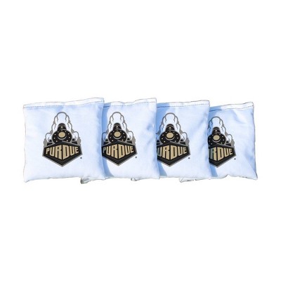 NCAA Purdue Boilermakers Corn-Filled Cornhole Bags White - 4pk