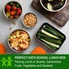 BRINJOY Stainless Steel Lunch Box Container with Leak-Proof Silicone Lid, Food Storage Bento Box for Snacks, Sandwiches, Fruits, Vegetables, 25 oz - 3 of 4