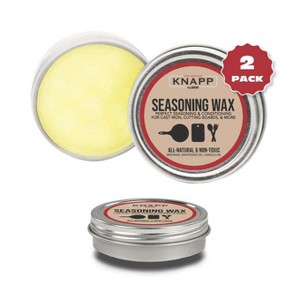Knapp Made Cast Iron Seasoning Wax and Carbon Steel Seasoning Wax - 2 Oz Unique Blend of Natural Oils and Beeswax - Restore Cast Iron, Steel - 1 of 4
