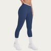 Anna-Kaci Active Women's High Waist Crossover Leggings with Contoured Fit and V-Shaped Waistband - 3 of 4