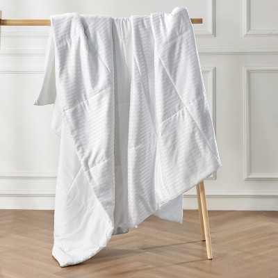 Bedsure Duvet Insert King Size - Lightweight Comforter, Quilted Cooling Duvet Insert, Down Alternative Summer Comforter with 8 Tabs, Ultra Soft Blanket, Striped, Machine Washable, King, 90x102 inches - Thumbnail 4