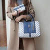 MKF Collection Yuliana Circular M emblem Print Satchel Bag with Wallet by Mia K - 3 of 4