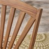 SKRAN Reclining Rocking Chair with Foldable Legs Slat Paneling and Wooden Frame for Garden, Backyard and Pond (Teak) - 4 of 4